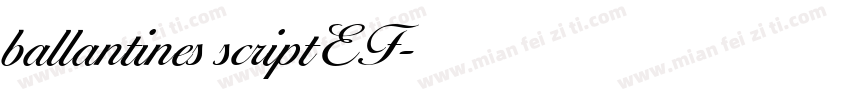 ballantines scriptEF字体转换
